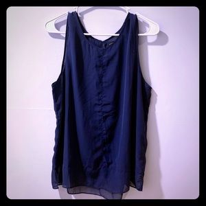 Banana Republic Navy Sleeveless Blouse
